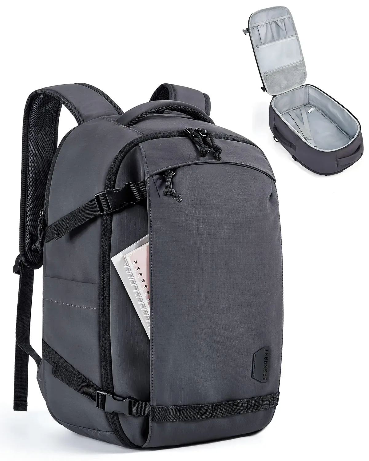 bagsmart sac à dos de voyage pour femmes 30l sac de voyage tsa approuvé au vol sac à dos de bagage résistant à l'eau sac à dos pour hommes