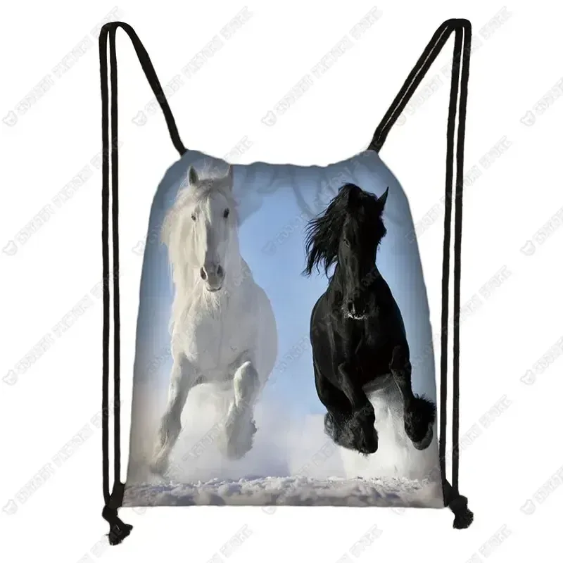 sac à dos cool horse colt meadow painting pour hommes et femmes, sac à bandoulière de proximité, sac de voyage à la mode, sacs de plage décontractés, porte-chaussures souple