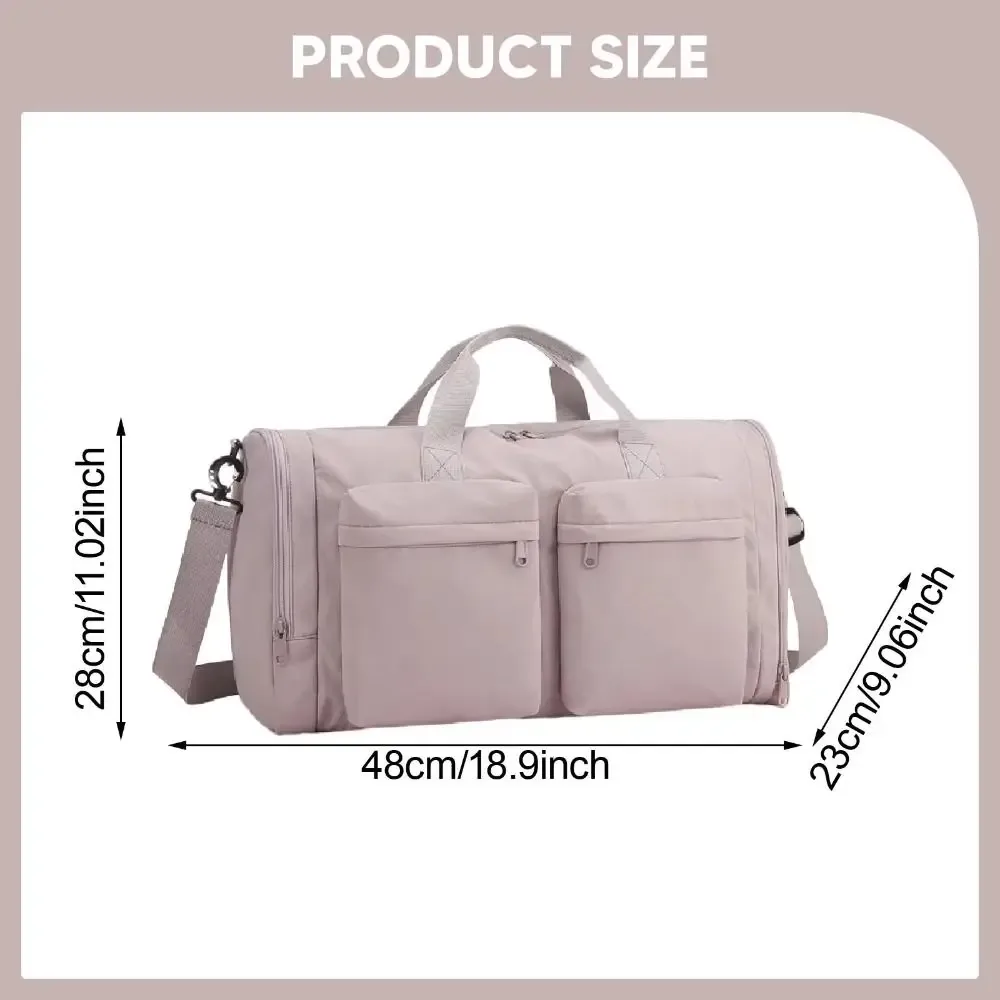 sac de voyage pliable imperméable de grande capacité, sac de sport et de fitness portable avec compartiment séparé pour chaussures, sac à main de week-end
