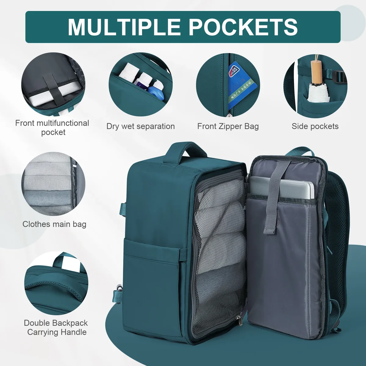 sac à dos 40x20x25 ryanair sac à dos de voyage pour hommes femmes sac de cabine bagage affaires week-end sac cabina sac à dos pour ordinateur portable