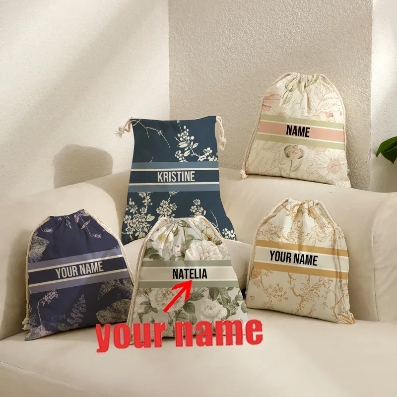 sac en toile pour épaules, poches à cordon de serrage, sac à dos de shopping personnalisé pour étudiant, poche