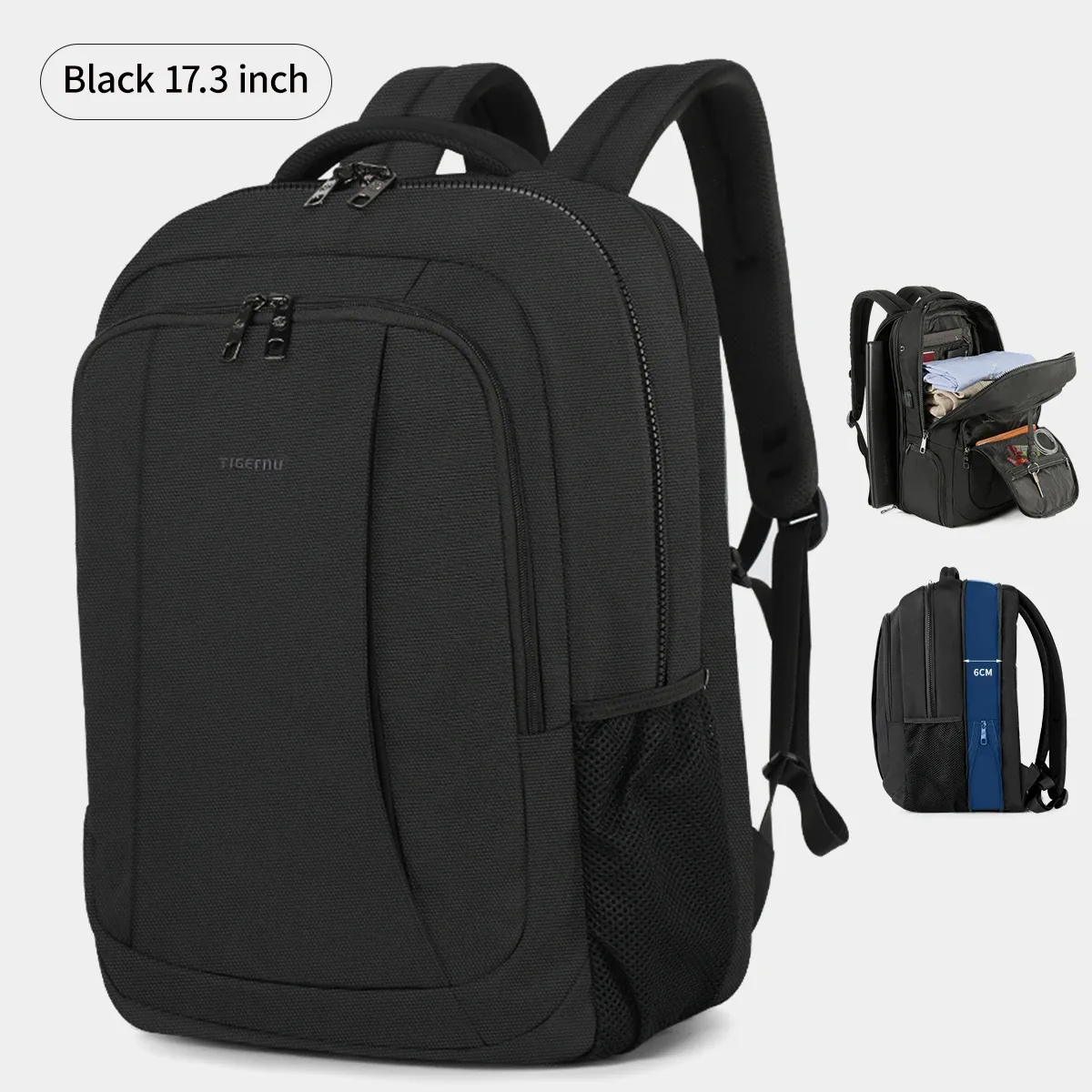 tigernu hommes sacs à dos sacs à dos à compression sous vide 14 15.6 17.3 ''sac à dos pour ordinateur portable pour hommes sac à dos scolaire sacs à dos de voyage pour hommes