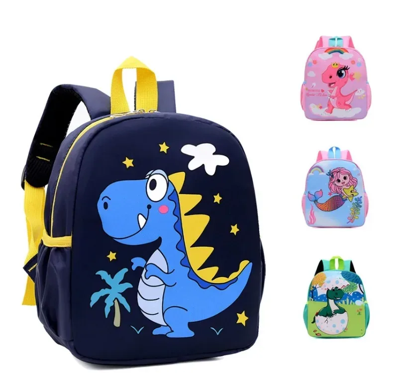 Mignon dessin animé dinosaure bébé sacs à dos maternelle cartable enfants garçons filles sacs d'école réglable animaux enfant sac à dos