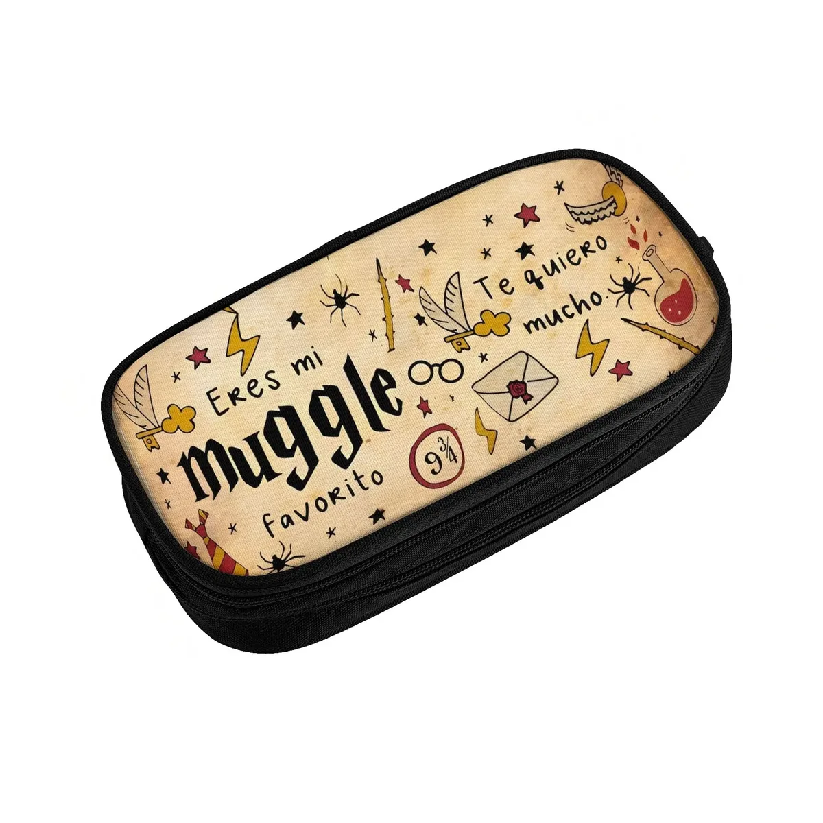 étui à crayons harry potter h-hp-p, boîte à crayons classique, sacs pour étudiants, grande capacité de rangement, trousse scolaire, trousse à cosmétiques