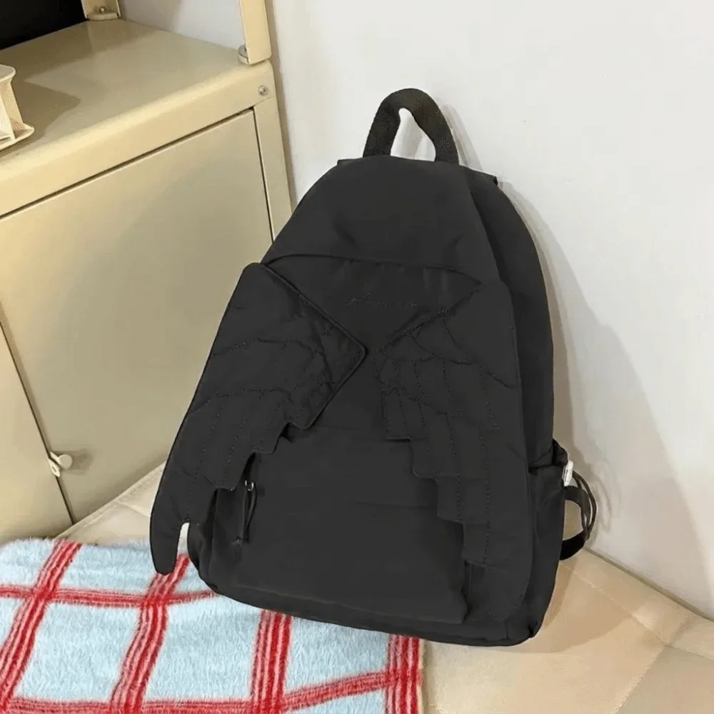 sac à dos en nylon uni style jk y2k, grande capacité, léger, pour étudiants, idéal comme cadeau