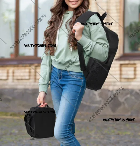 sac à dos tortue de mer pour étudiants, garçons et filles, sac d'école, sac à bandoulière pour ordinateur portable, 3 pièces, sac à déjeuner isotherme, trousse à crayons