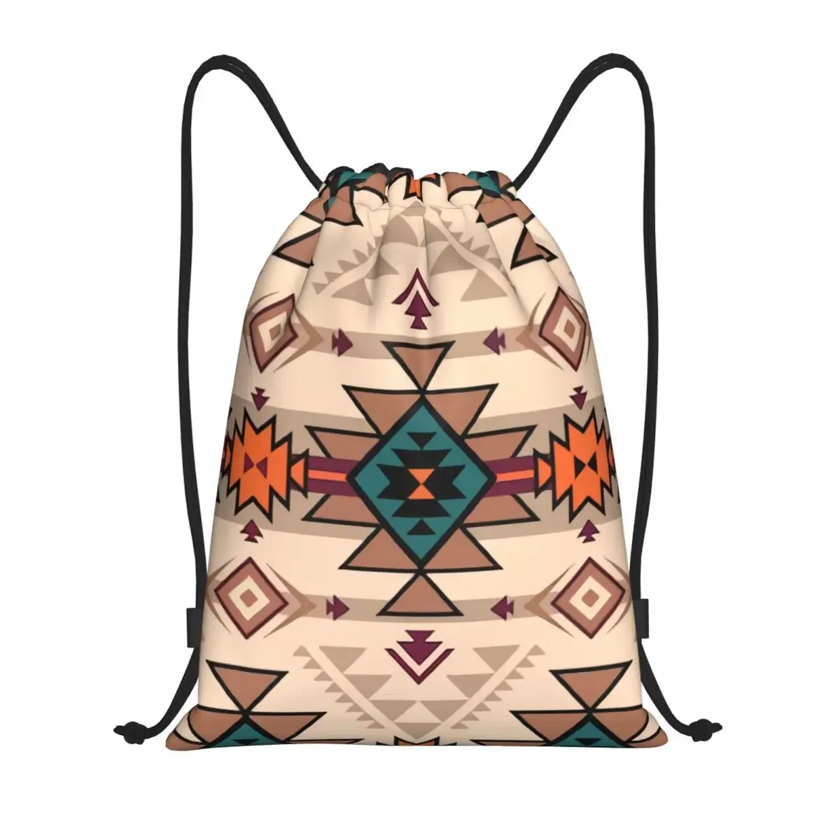 sac à dos navajo native american tribal pattern proximity wstring pour hommes et femmes, sac de sport pliable, sac de sport, sac d'entraînement
