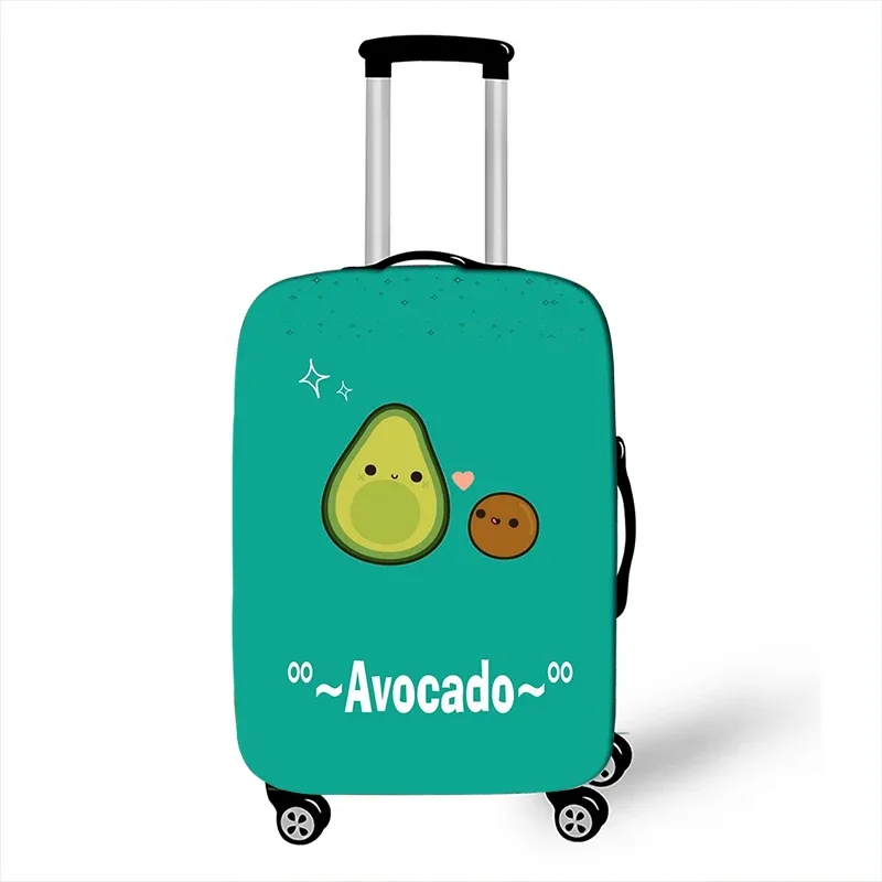 juste de bagage à motif d'avocat de style drôle, étui de protection anti-poussière pour valise logique, mode, 18 "-32"