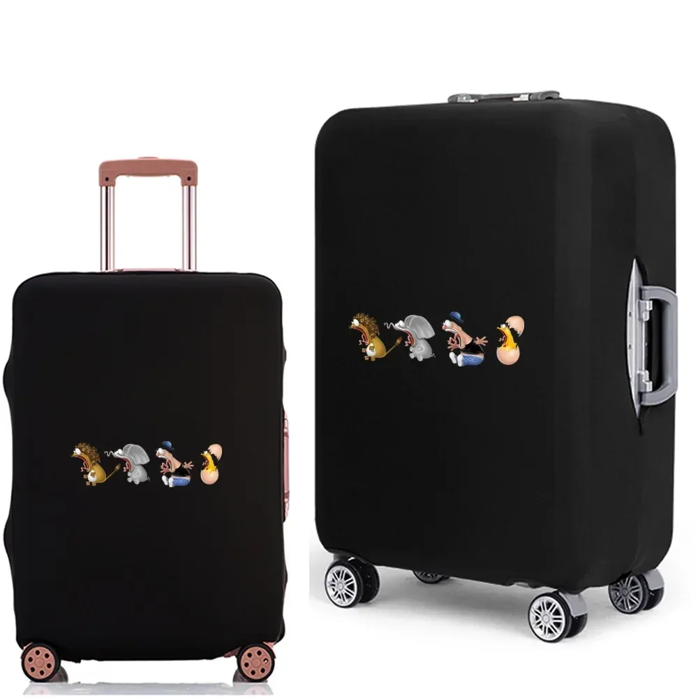 housse de protection pour bagages, étui anti-poussière élastique épais pour valises de voyage de 18 à 28 pouces, accessoires de voyage imprimés de dessins animés