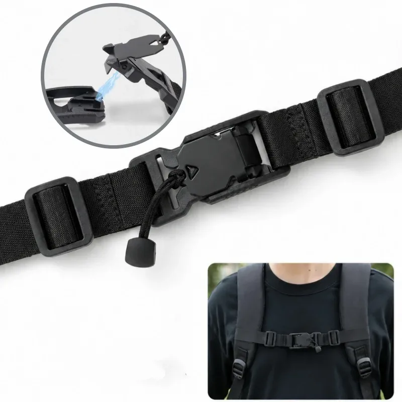 sangle magnétique pour sac à dos, sangle de poitrine facilement détachable, sangle d'épaule réglable, accessoires pour sac de camping en plein air