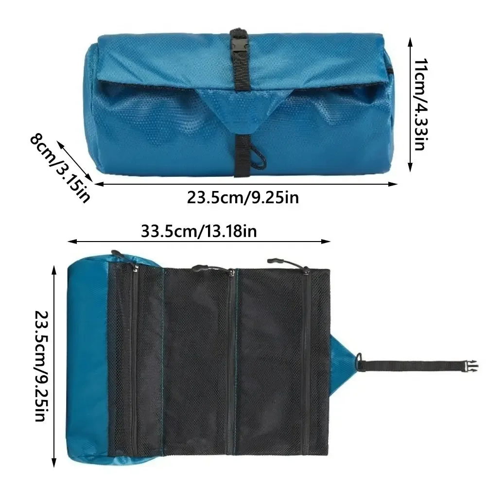 trousse de toilette pliable grande capacité portable, sac de voyage imperméable pour affaires, pochette de lavage, trousse à cosmétiques de voyage