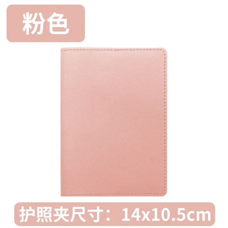 étui porte-passeport en cuir pu, accessoires de voyage, étiquettes de bagages, porte-billet d'affaires, couverture de passeport pour femmes et filles
