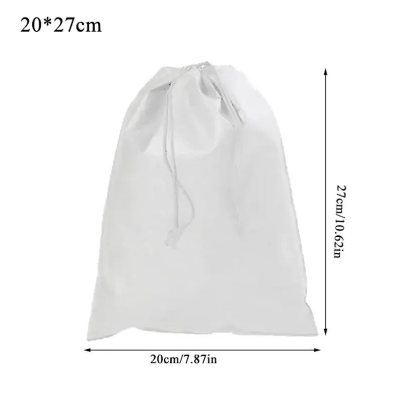 sac à chaussures de voyage portable anti-poussière avec cordon de serrage, organisateurs de pochettes, sacs de rangement de chaussures non tissés pour chaussures de sport et bottes
