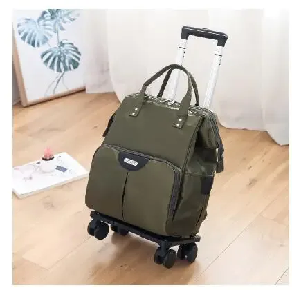 sac de voyage à roulettes pour femme, oxford, grande capacité, valise à roulettes, sr