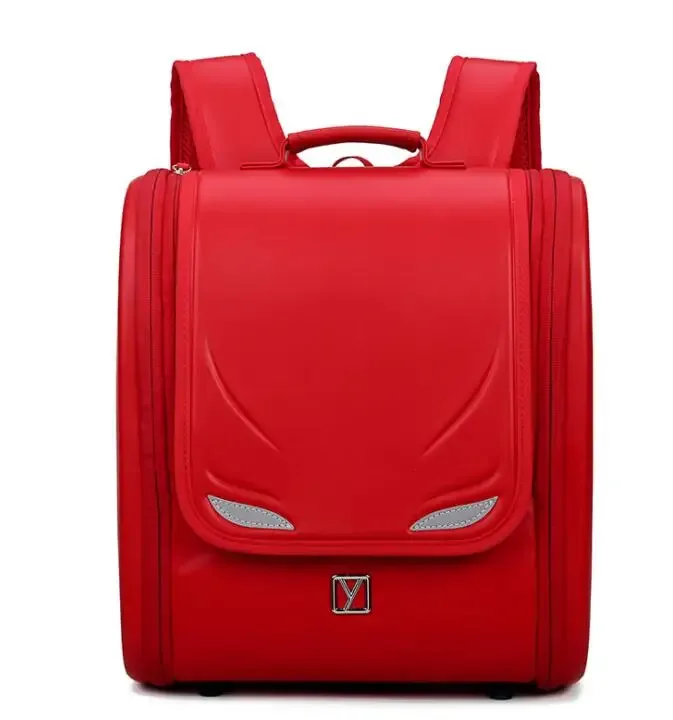 sac à dos d'école japonais sr à roulettes en pu pour enfant, chariot, orth4wd