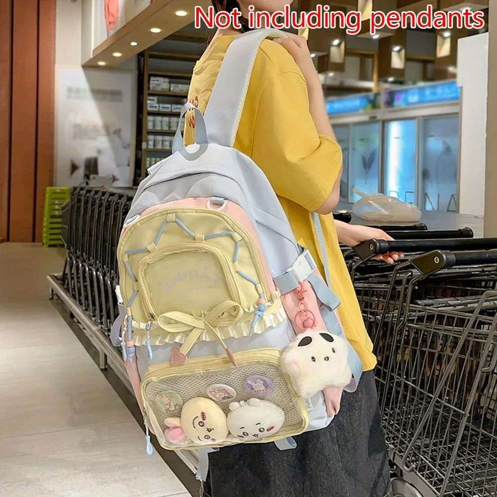 ensemble de sacs pour femmes, sac anti-douleur deux pièces (licieux un typepo et devrait être un sac à dos), sac à dos de rentrée scolaire, sac à dos léger et mignon en dentelle