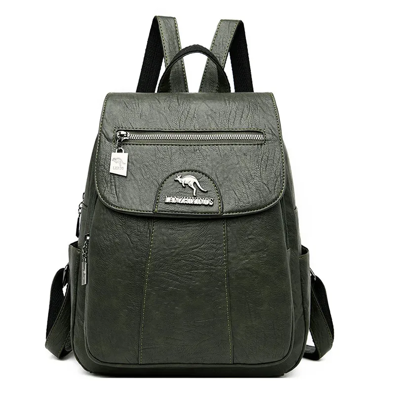 sacs à dos en cuir souple vintage pour femmes, sacs initiés par la femme, sac à dos de voyage décontracté pour dames, sacs d'école, vente chaude