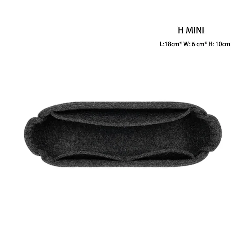 sac à main en feutre pour femmes, organisateur de cosmétiques, adapté pour h lindy mini 26 30 34, pochette intérieure à fermeture éclair, design de luxe