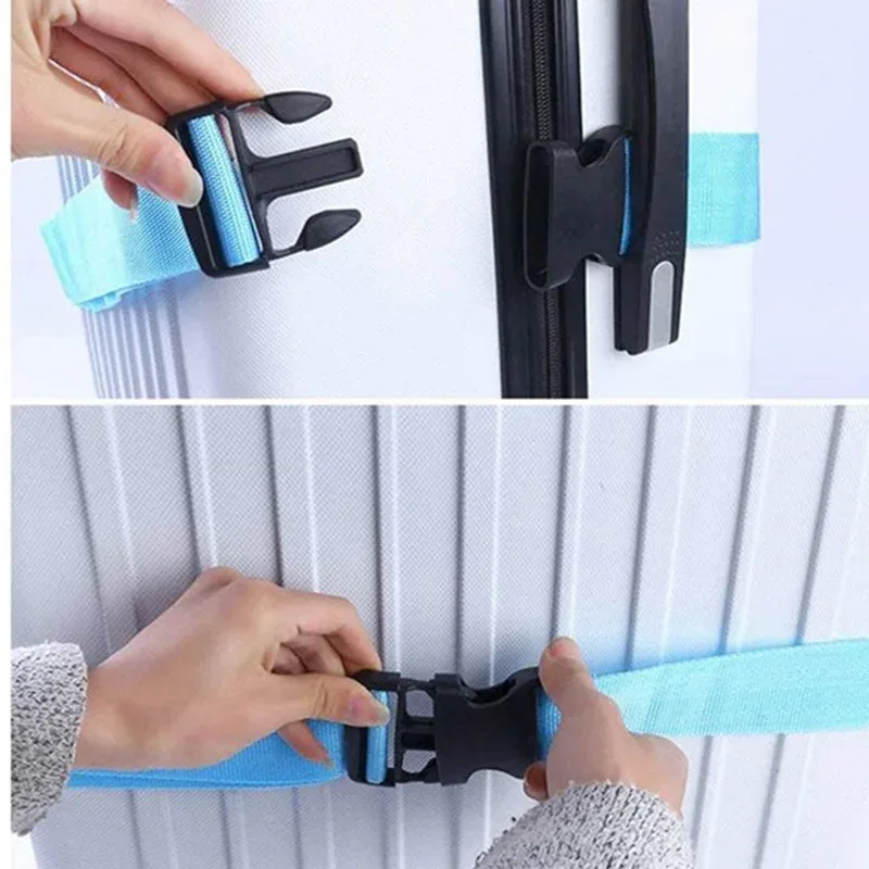 sangle de boucle de bagage antivol, emballage réglable, ceinture de bagage, 1 pièce, sangle en nylon, ceinture de valise, accessoires de pièces de sac