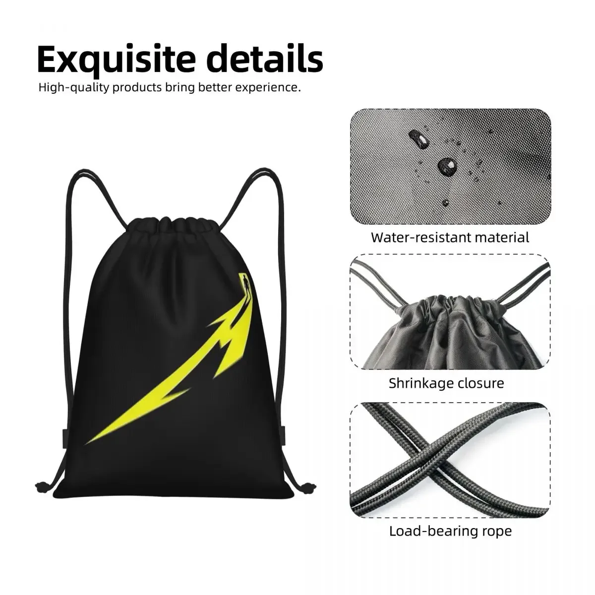 metallicas m72 word tour backpacks sacs à cordon multifonctions sacs de sport sacs à livres pour étudiants en voyage