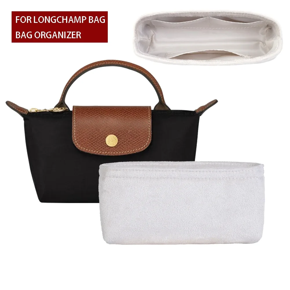 Longchamp-Mini sac de rangement, doublure en feutre, sac à main en glouton, insertion de sac à main, nouveau