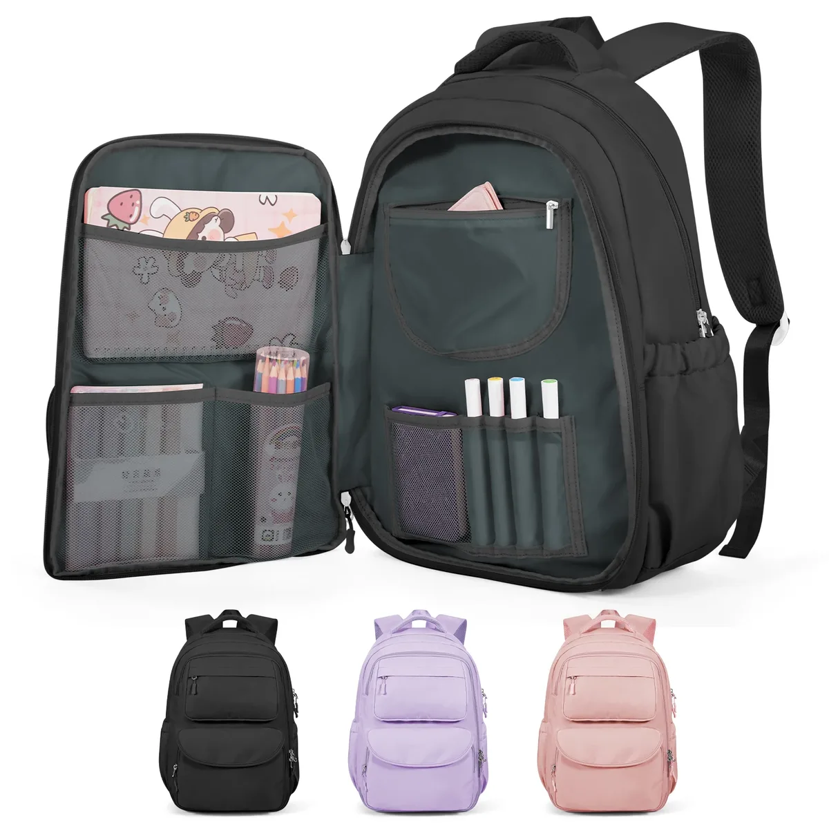 cartable de maternelle sac à bandoulière fille garçon bookbag enfants voyage sac à dos enfant sac à dos, adolescents collège lycée sac à dos