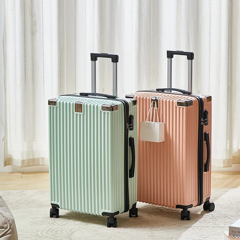 valise à roulettes moderne personnalisée, grand bagage pc abs de 20/22/24/26/28 pouces avec serrure à combinaison, valise de prix de gros