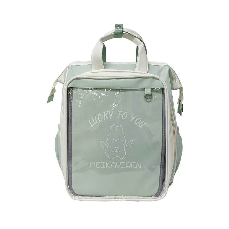 sac à dos transparent grande capacité pour garçons, style décontracté, idéal pour les sorties, le barbecue, ou comme sac d'école mignon à double bandoulière.