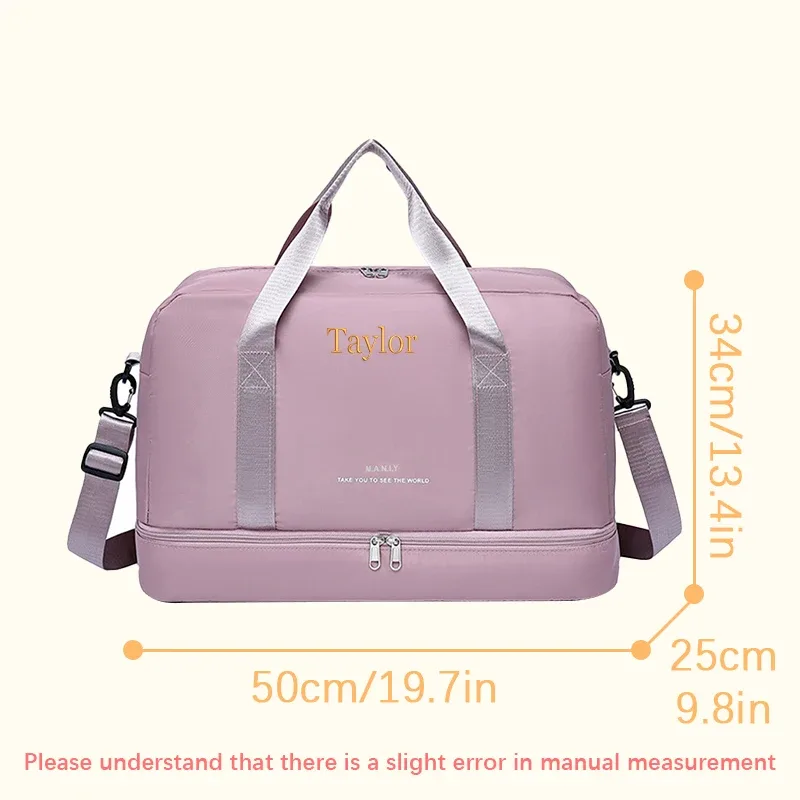 broderie personnalisée/style standard 2 options, sac de voyage de grande capacité, sac à main, saison de rentrée scolaire, super cadeau!