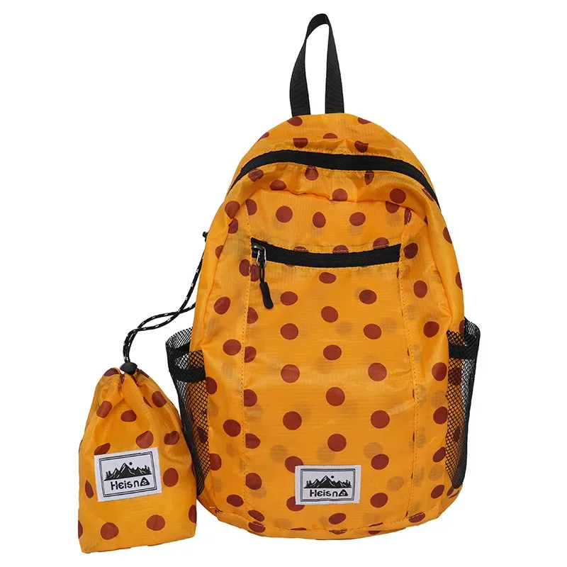 sac à dos décontracté à pois pour femme, idéal pour les voyages, le sport en plein air, l'escalade, le transport quotidien et les loisirs