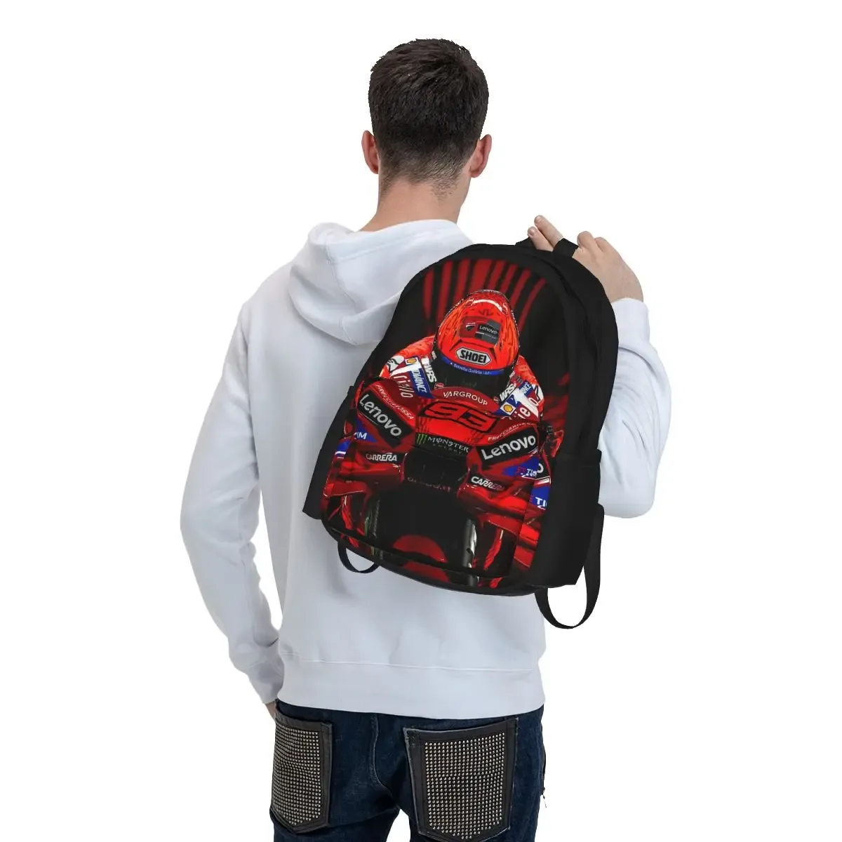 moto marc marqueze 93 sacs à dos garçons filles bookbag grande capacité étudiants sacs d'école ordinateur portable sac à dos sac à bandoulière