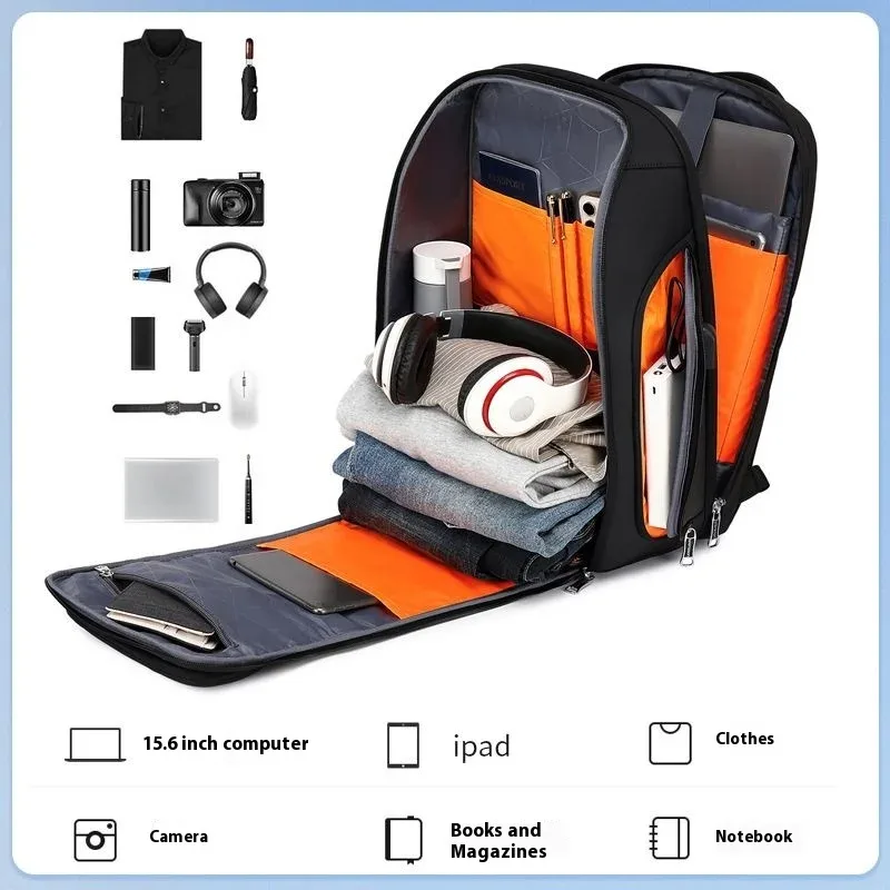 wiersoon sac à dos pour hommes sac à dos étanche grande capacité voyage d'affaires multifonctionnel mot de passe antivol pochette d'ordinateur