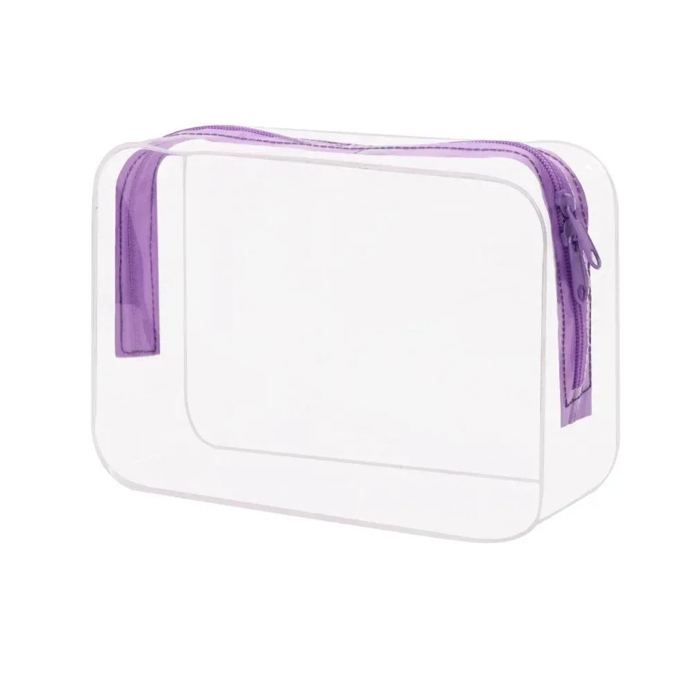sac de maquillage transparent de grande capacité, portable, imperméable en pvc, sac de rangement pour articles de toilette de voyage, sac doux inodore pour un transport facile