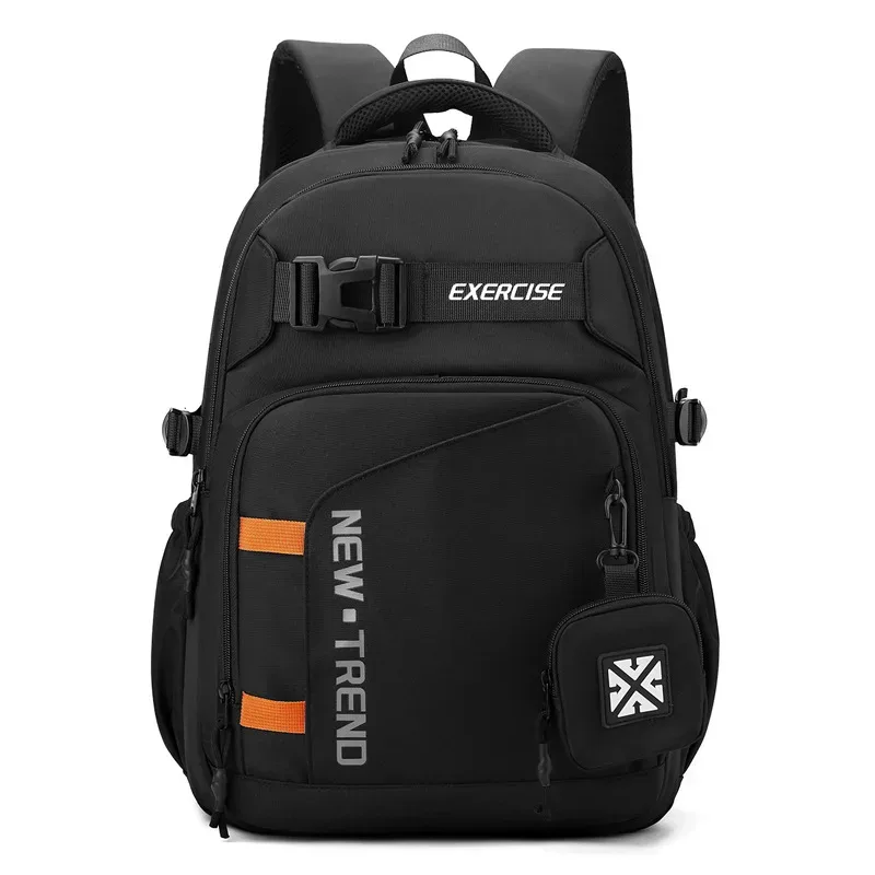 sac à dos décontracté tendance et cool, polyvalent pour étudiant, cartable simple avec lettres imprimées, style coréen, grande capacité, sacs de voyage en plein air