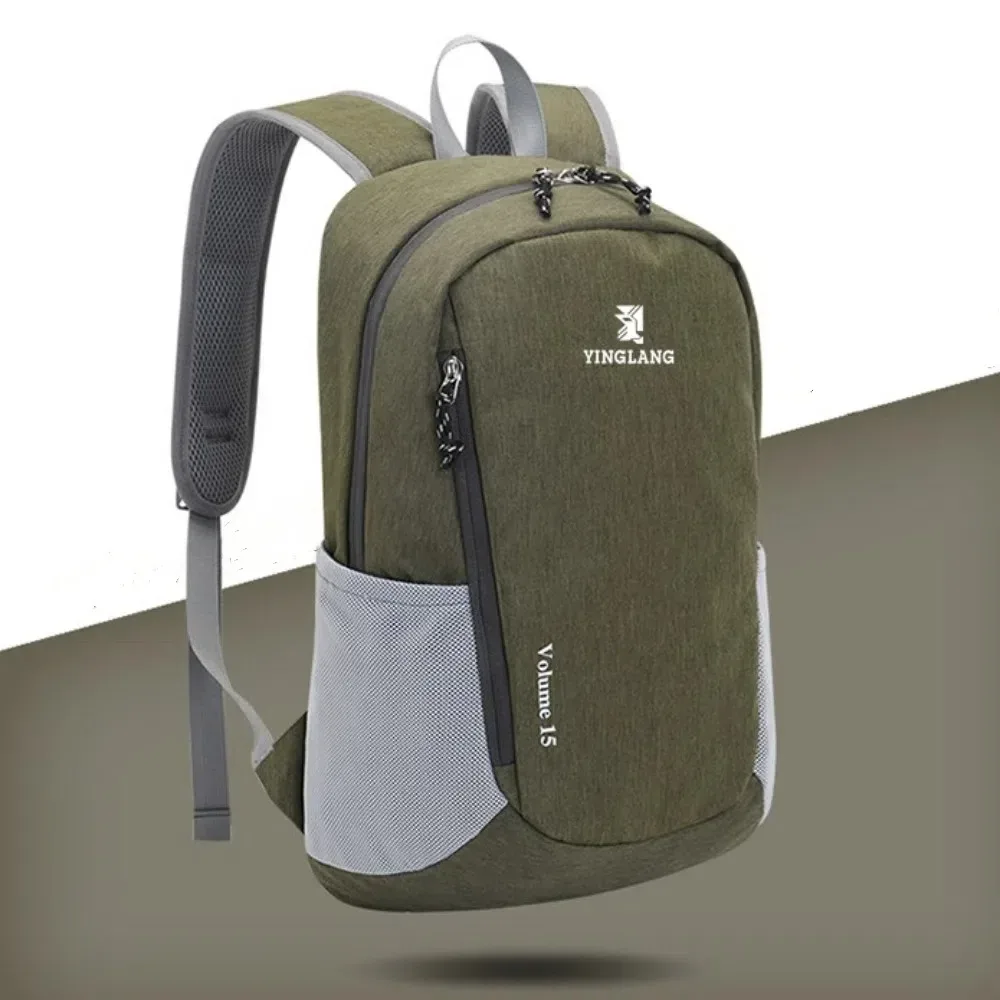 sac de camping en nylon 15l, grande capacité, ultraléger, sac à dos de sport, sac à dos de randonnée décontracté et portable pour l'extérieur