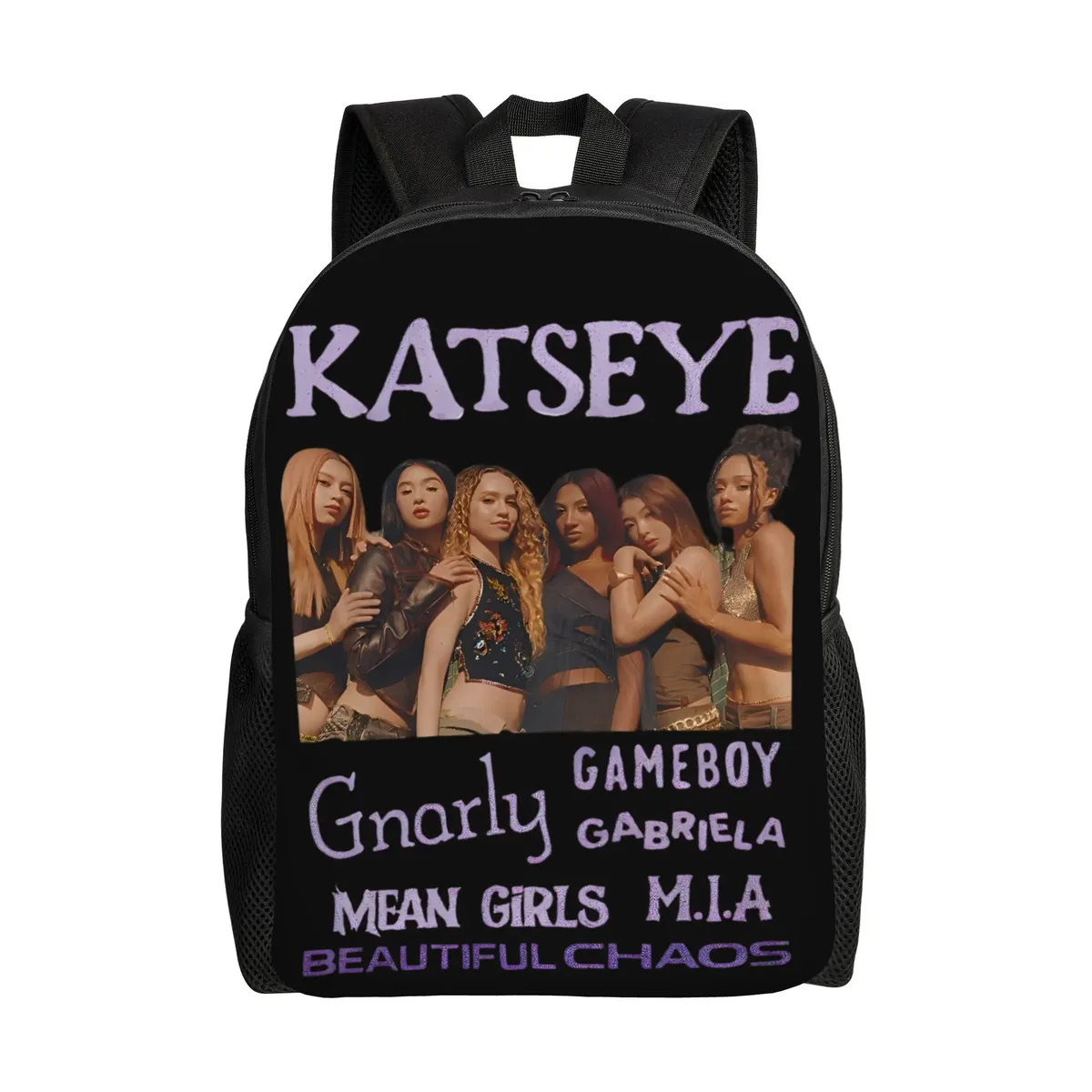 sac à dos katseye kpop pour hommes, femmes, adolescents, lycéens, sac à dos d'affaires, sacs en toile pour l'université, durables