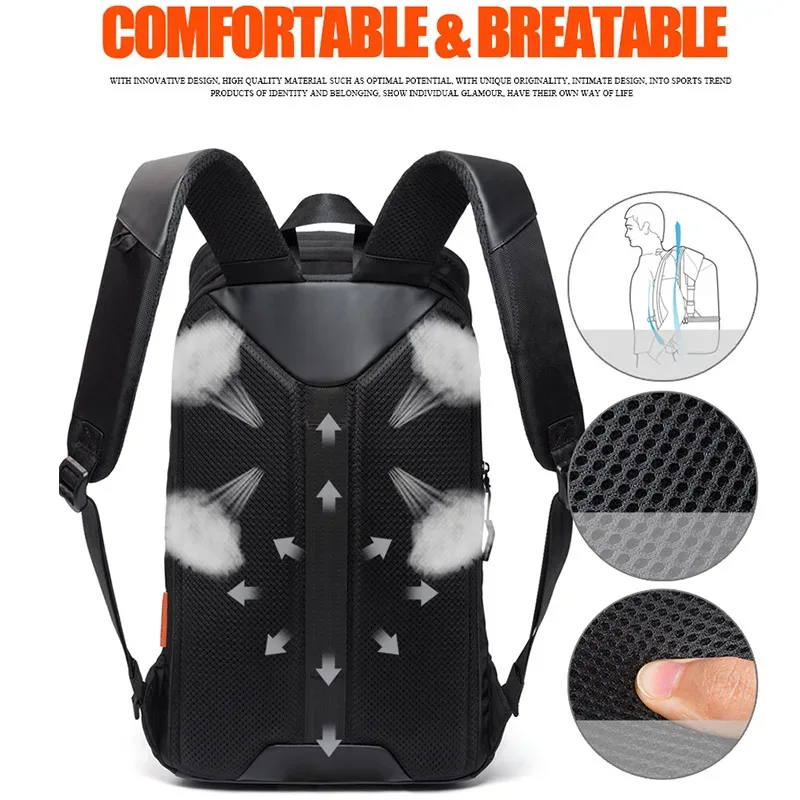 sac à dos tangcool pour hommes, grande capacité, 17 pouces, pour ordinateur portable, affaires, travail, voyage, pour hommes et femmes, sac d'école