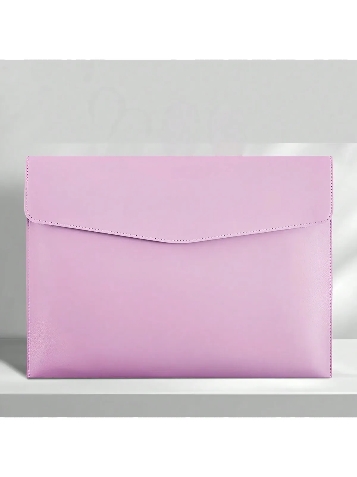 sac à documents a4 en cuir pu personnalisé, pochette de rangement pour bureau d'affaires multicolores, organiseur élégant