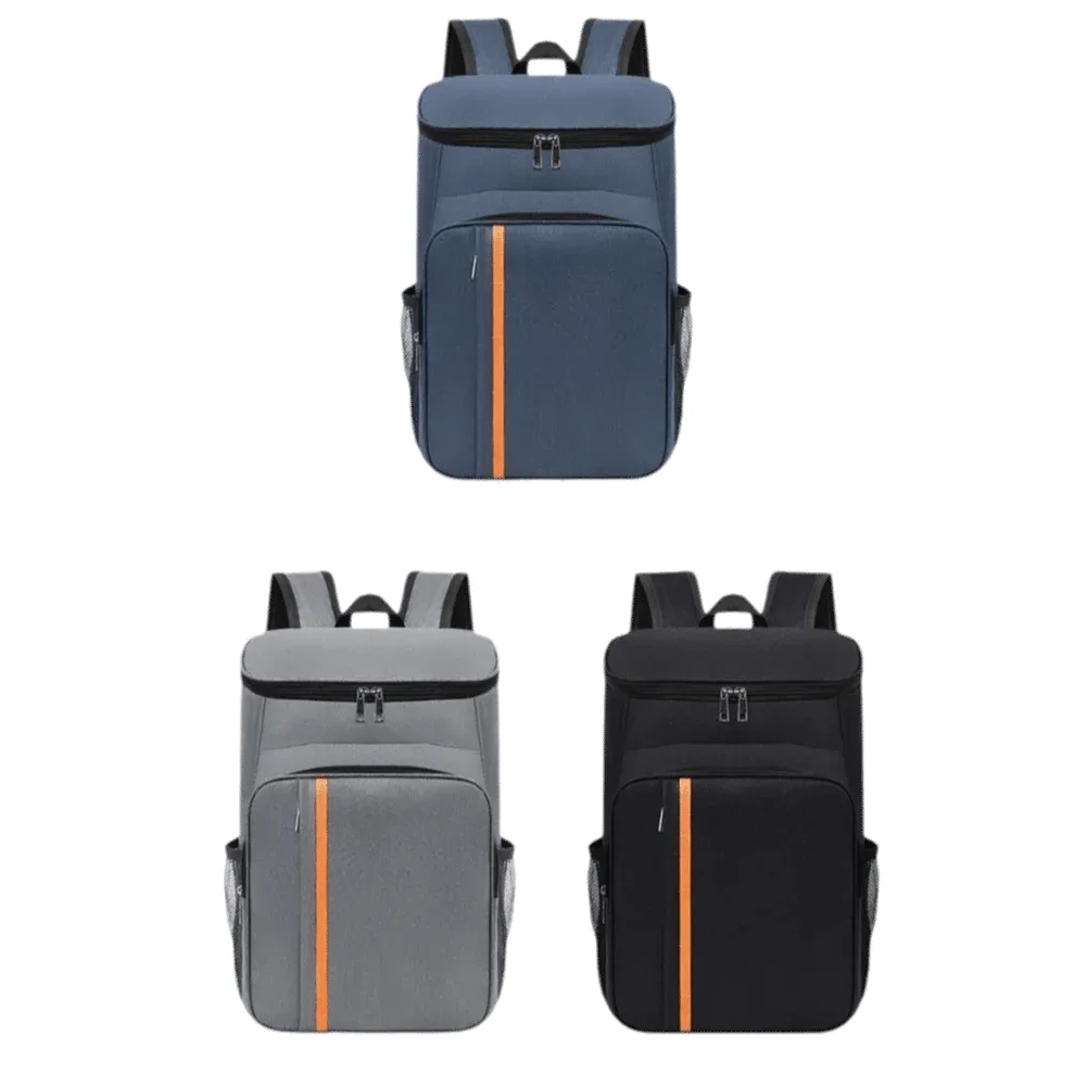 sac à dos isotherme double épaule en oxford, sac repas thermique portable, sac isotherme épais et tendance de grande capacité