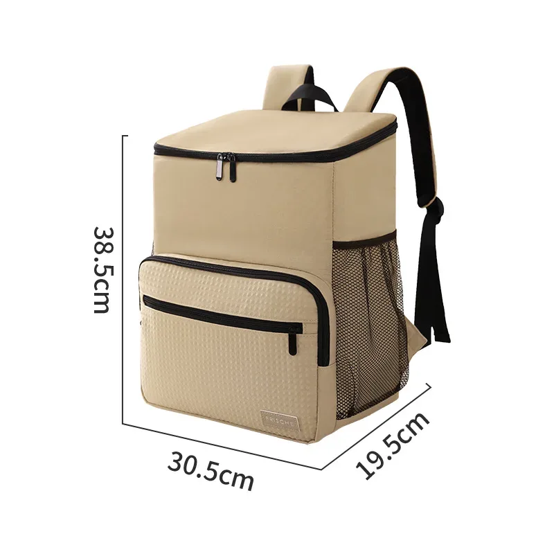 sac à dos isotherme de grande capacité en tissu oxford, 1 pièce, sac de bière de voyage en plein air, sac de glace étanche doublé de peva