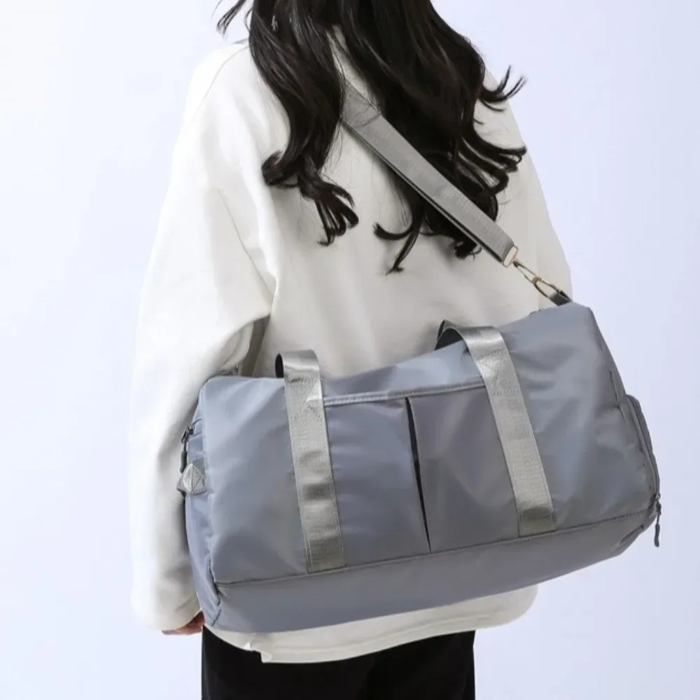 sac de voyage oxford, sac à main multifonctionnel de grande capacité pour courtes distances, multi-couches avec compartiment à chaussures
