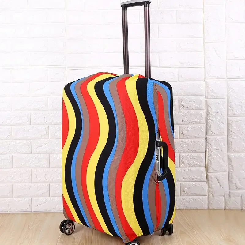 housse de protection pour bagages, imprimé multicolore, pour botte de bagage de 18 à 28 pouces, prévention des rayures, accessoire de voyage
