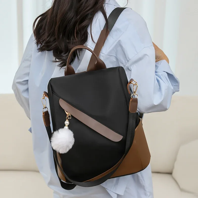 Sac à dos en nylon imperméable pour femme, sac de voyage pour femme, sacs à dos, cartable pour adolescentes, sac à documents solide, cartable Mochila, nouveau