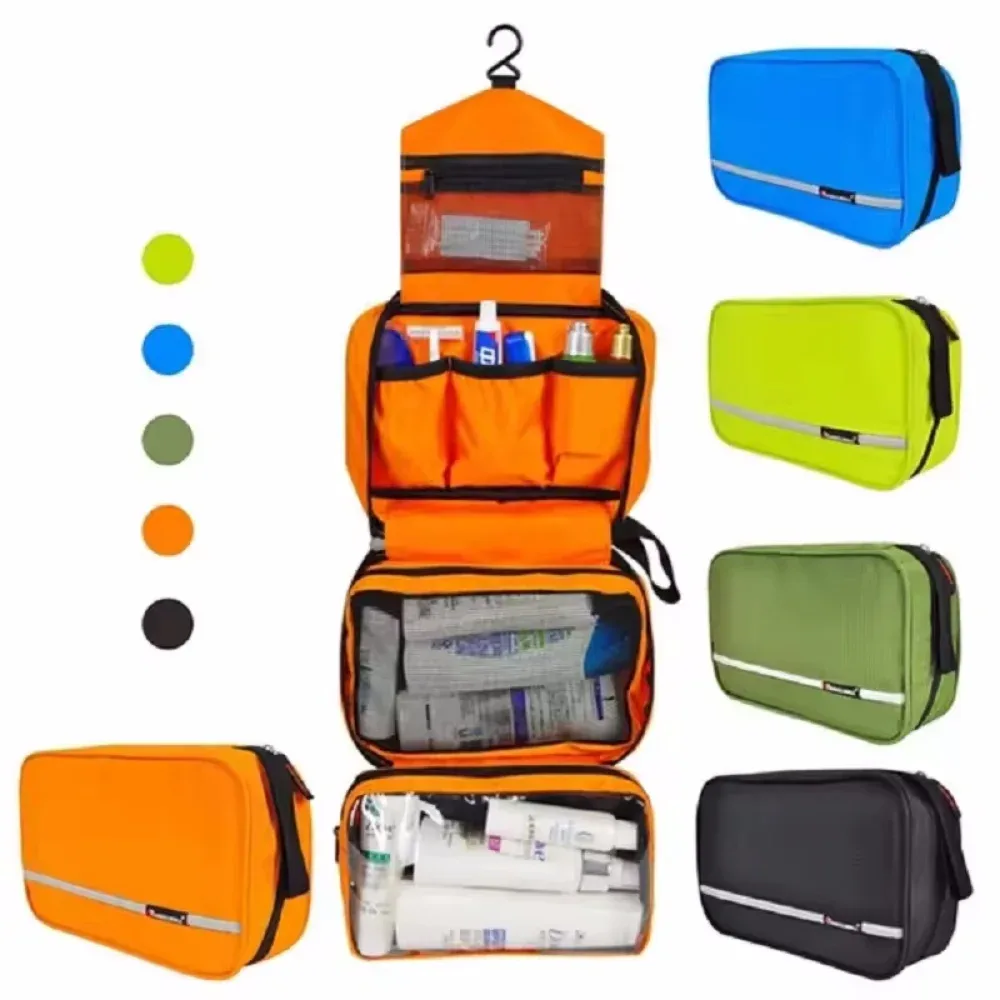 Trousse de toilette suspendue pour hommes, grands sacs à cosmétiques imperméables, organisateur de voyage, articles de toilette pour dames, maquillage, toilettes, Kit de salle de bain pliable