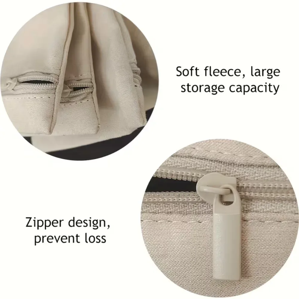 sac de rangement de bijoux, 3 pièces, étui de voyage compact pour bijoux, pochette à fermeture éclair, organisateur résistant aux rayures pour colliers, bagues, boucles d'oreilles