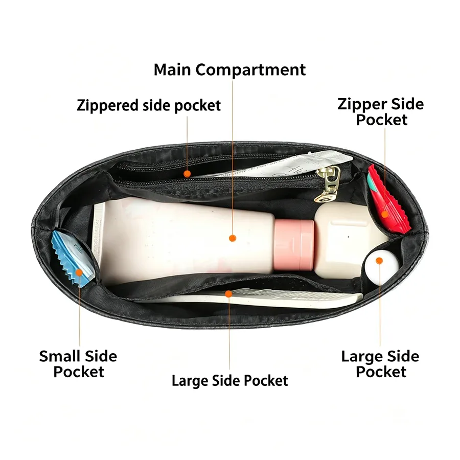 organisateur de sac en feutre avec fermeture éclair pour sac à main loewe, doublure intérieure légère, accessoires de rangement pour sac à main