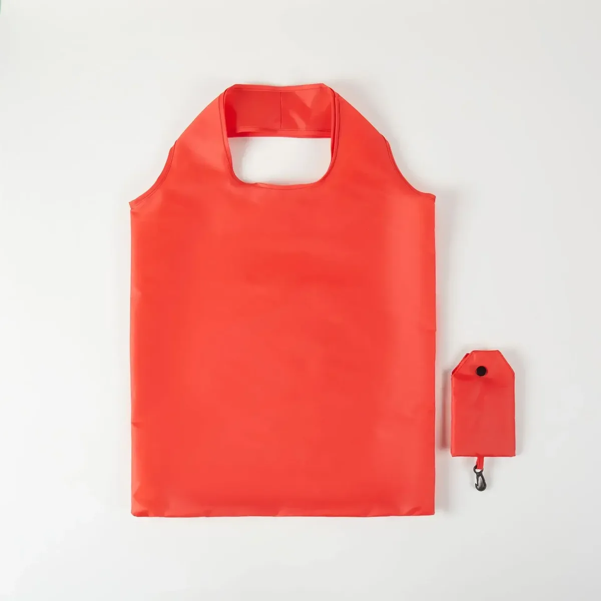 sac de courses réutilisable pour femmes et hommes, sac d'épicerie pliable en nylon, sac fourre-tout écologique, sacs à main de couleur unie