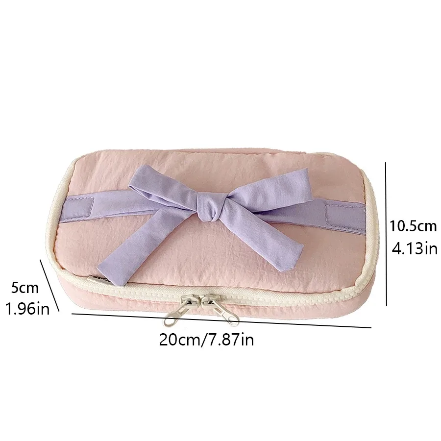 kit d'outils de beauté pour femme bow-tie, sac multifonctionnel, nouveau sac de maquillage et de toilette portable pour femme, sac de rangement de voyage, sensation haut de gamme, idéal pour un usage personnel et comme cadeau