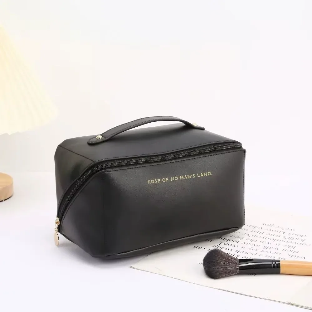 sac de rangement cosmétique de luxe portable, trousse de maquillage de voyage grande capacité pour femmes, sac de rangement de toilette multifonctionnel imperméable