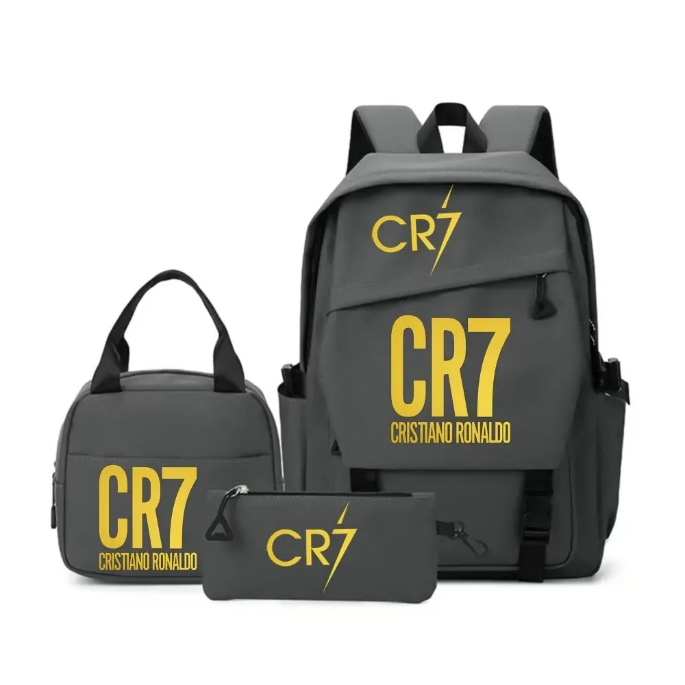 sac à dos cr7 pour étudiants, femmes et hommes, sac à dos tendance pour ordinateur portable, sac à dos quotidien pour adolescents, sac messager
